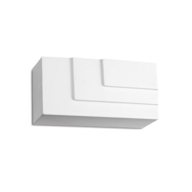 REIN - Γύψινο Επιτοίχιο Φωτιστικό - Απλίκα σε Λευκό Χρώμα